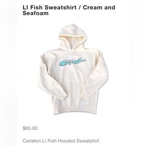 Gray Fishbone Graphic Hoodie w Thumbhole Size Small